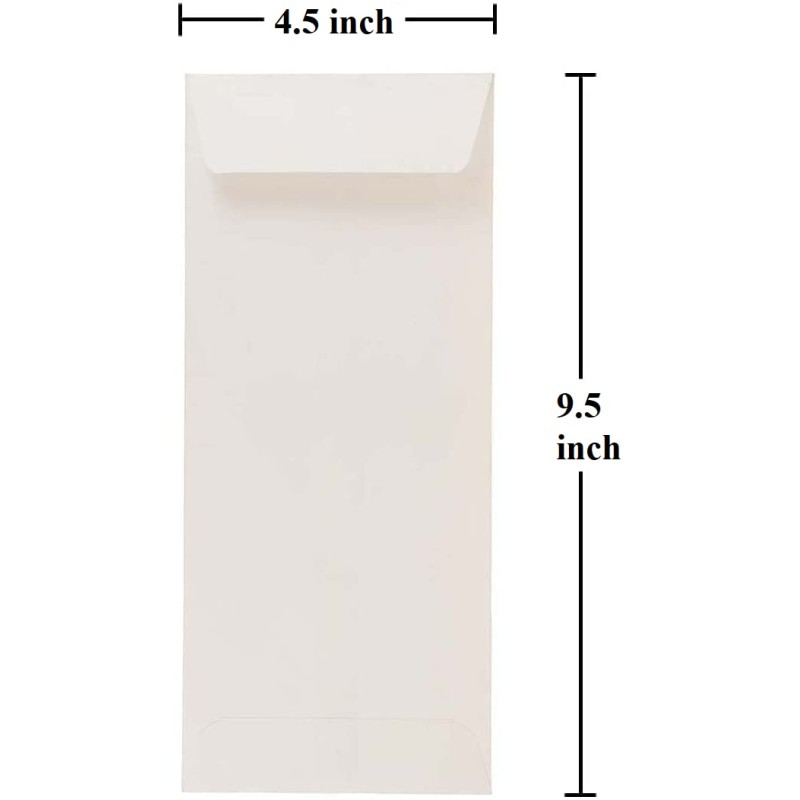 50 Pcs Envelopes for Letters and Documents Size 9.5 inches x 4.5 inches