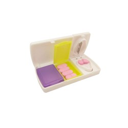 Pocket Tablet Box with Pill Cutter