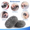 12 Pcs Stainless Steel Scrubber Thick