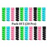 Cable Protectors for USB Charger Cable -20 Pieces