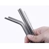 Stainless Steel Drinking Straws (2 Bent + 2 Straight +1 Brush)