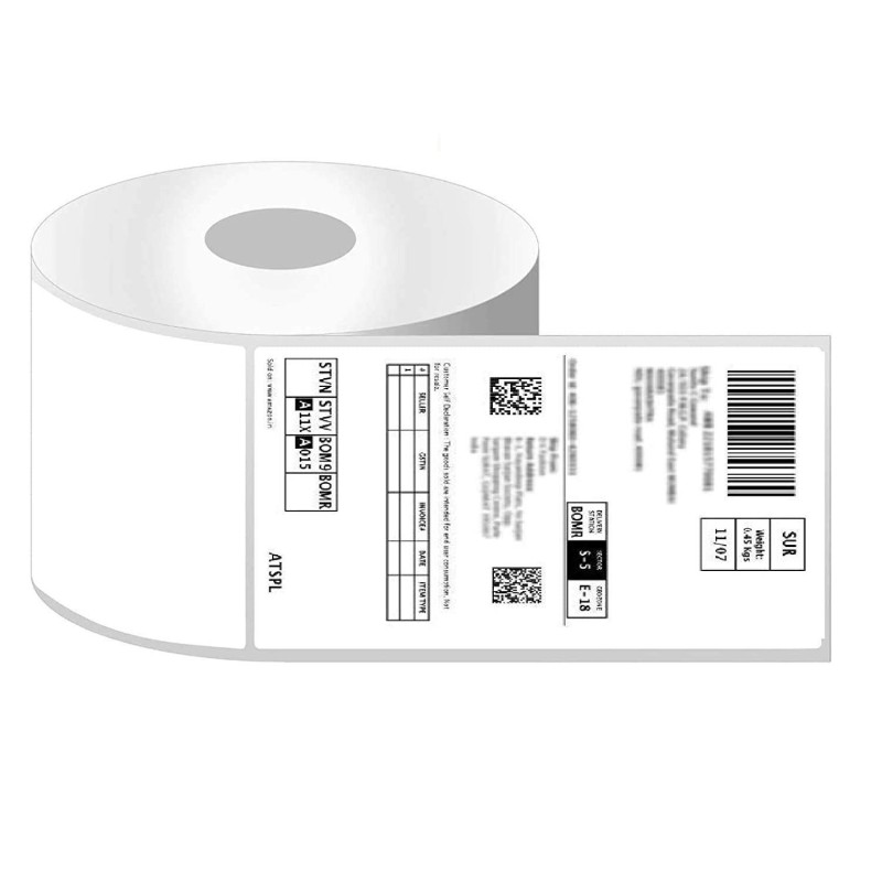 Direct Thermal Amazon Shipping Labels White 4x6 inches Barcode Shipping Label-400 Labels Roll
