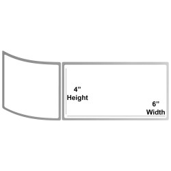 Direct Thermal Amazon Shipping Labels White 4x6 inches Barcode Shipping Label-400 Labels Roll