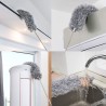 New Extendable Microfiber Soft Feather Duster for High and Standard Surface Cleaning, Foldable Long Rod for Ceiling Fans, Cobweb