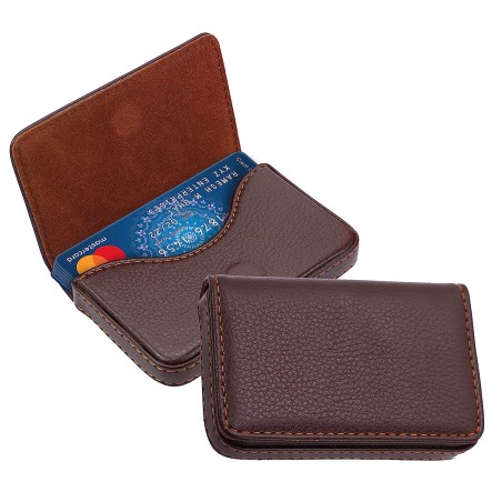 Brown Leather ATM Card Holder Cover