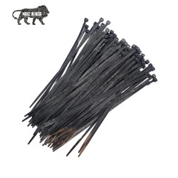 250 pieces Nylon Cable Ties - Organizer Ties, Cable Organizer, 50 pcs Each Size Combo - Black