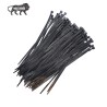 250 pieces Nylon Cable Ties - Organizer Ties, Cable Organizer, 50 pcs Each Size Combo - Black