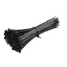 4, 6, 8, 10, 12 Inch Nylon Cable Ties Zip Wire Organizer Ties, Zip Ties, Cable Organizer, 50 Pieces Each Size Combo - Black