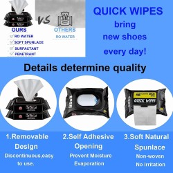 80 Pieces Shoe Cleaner Wipes Sneaker Cleaner Shoe Cleaning Wipes