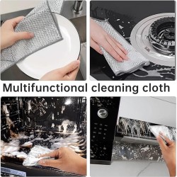 10 Pieces Non-Scratch Wire Dishwashing Cloth