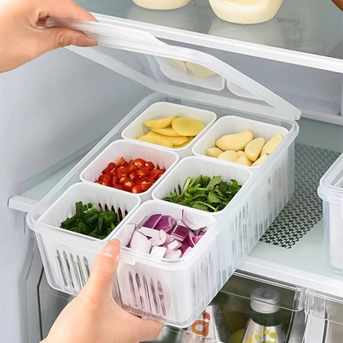 Sonoli Slotted Storage Box with Lid